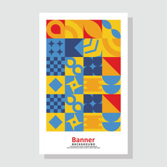 geometric abstract banner design