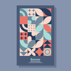 geometric abstract banner design