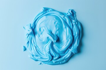 Light blue play dough as background  top view