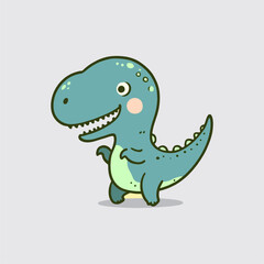 Obraz premium Vector llustration of Cute Dinosaur