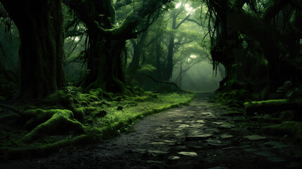wonderful beautiful fairytale inspired forest scenery