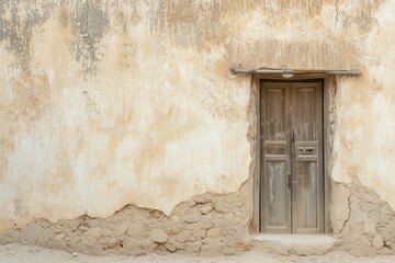 Traditional house wall texture in Dubai.