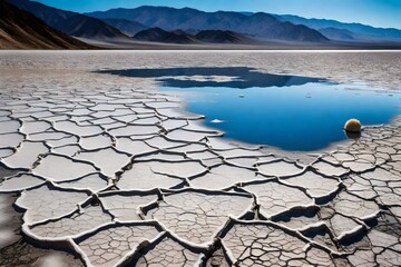 DEATH VALLEY, CALIFORNIA, USA, APRIL 10, 2015 : Badwater basin in death valley national park, california, united states