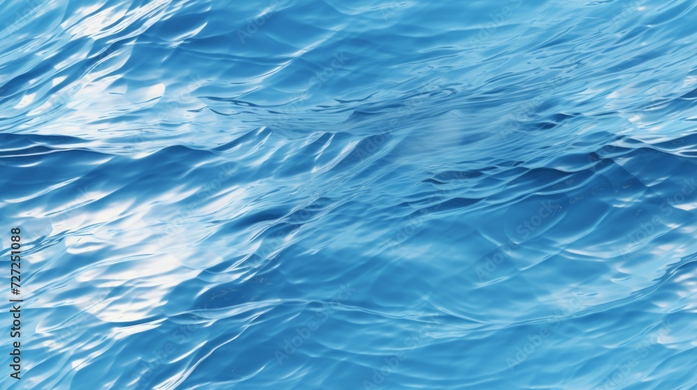 Poster rippled and textured water surface with gentle waves. generative ai