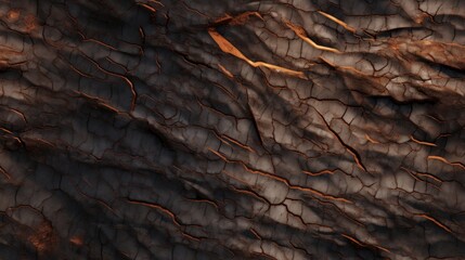 Rugged and bumpy bark texture from a tree trunk. Generative AI