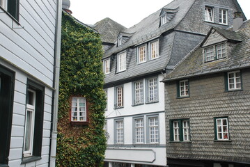 street in the old town of Monschau, Germany