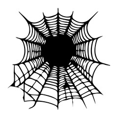 Spider web set isolated 