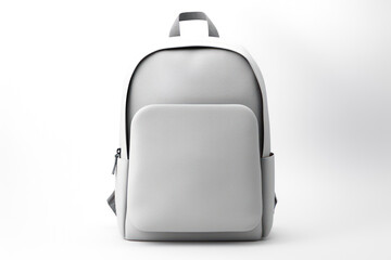 Modern Leather Backpack: Fashionable White Bag for Stylish Travel