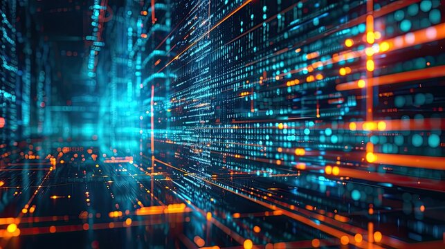 Robust Cybersecurity Infrastructure. A state-of-the-art cybersecurity setup, emphasizing the strength and reliability of digital defenses against cyber threats.