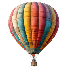 hot air balloon transportation isolated on transparent background ,generative ai