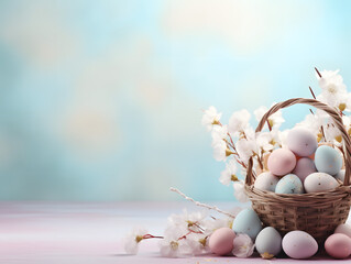 easter background with empty space
