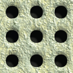 Creative seamless vector texture in the form of a square with holes, vector eps10