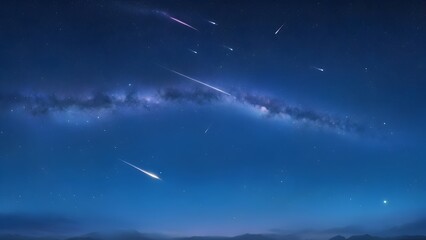 Obraz na płótnie Canvas Night sky with stars and milky way. Starry sky background