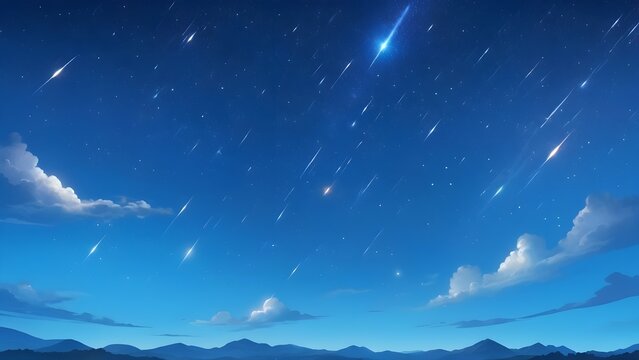 Night sky with stars and milky way. Starry sky background