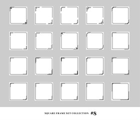 Geometric Decorative Frames Borders Corner Borders Vector set Vintage Collection Part 8