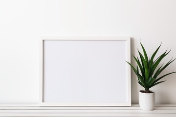 Minimalist Interior Design with Mockup Frame