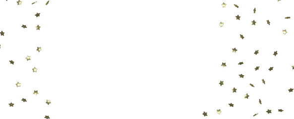 Gilded Wonders Unleashed: 3D Gold Stars Rain Illustration Mesmerizes Viewers