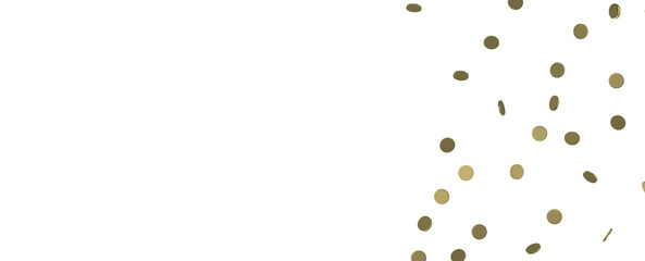 Radiant Revelry: Dynamic 3D Illustration of a Radiating Gold Confetti Celebration