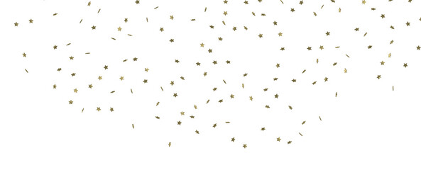 XMAS Holiday golden decoration, glitter frame isolated -