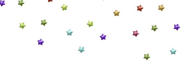 Heavenly Rainbow Shower: 3D Illustration Brings the Beauty of Stars to Life