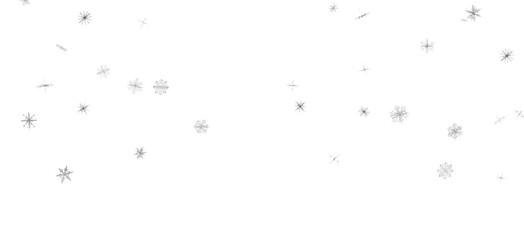 Winter Snow Showers: Spectacular 3D Illustration Showcasing Falling Christmas Snowflakes