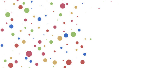 Multicolored paper confetti on transparent background. Realistic confetti flying. Colorful scattered items to holiday decorations.