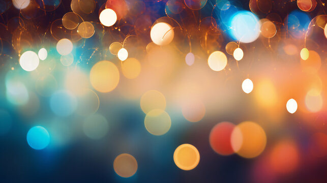 background filled with colorful bokeh creates beauty and commands attention. Multi-colored bokeh creates bright, fresh colors. This distribution of light creates a beautiful variety and adds interest.