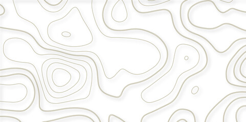 Topographic map background geographic line map with elevation assignments. Modern design with White background with topographic wavy pattern design.