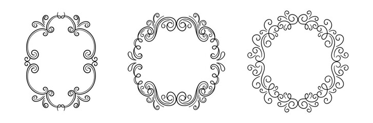 Sketchy ornamentals frames