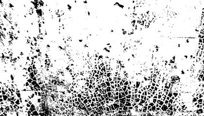 Black grainy texture isolated on white background. Dust overlay. Dark noise granules.
