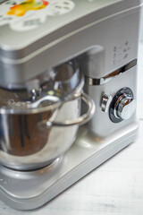 Modern stainless steel dough kneader