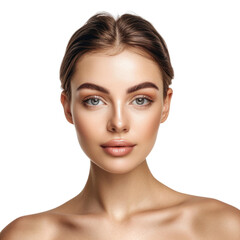 Fototapeta premium Beauty female model transparent background