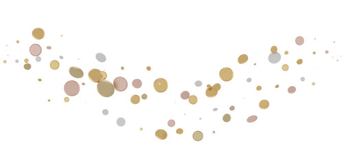 Glittering gold  confetti png. Glittering gold