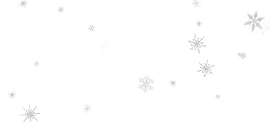 Obraz premium With Realistic Snowflakes Overlay On Light Silver Backdrop. Xmas Holidays