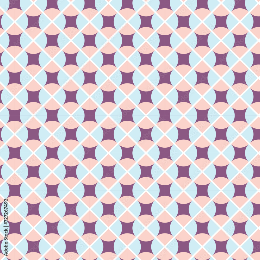 Poster abstract seamless repeatable vintage style pattern.
