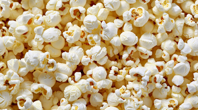 Close up of Cinema Food popcorn in a full screen tile image that can be repeated infinitely 