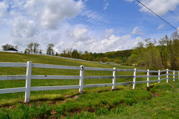 White wooden fence and pasters 