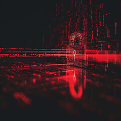 Cyber ​​security and data protection, internet network security, protect business and financial transaction data from cyber attack, user private data security encryption