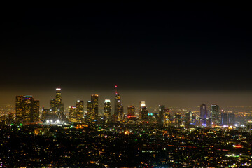 Obraz premium night city skyline