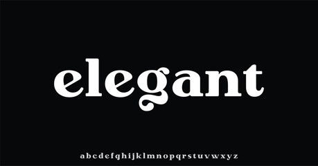 elegant alphabet font and number. Premium uppercase fashion Design typography. vector illustration
