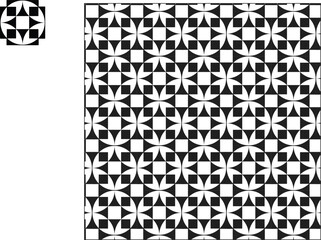 Geometric tile seamless pattern 