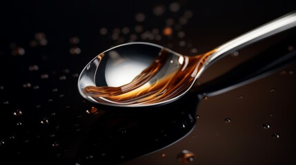 Close Up of a Spoon on a Table