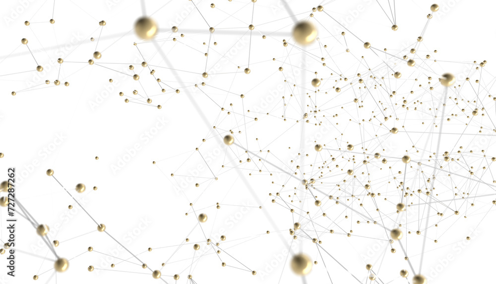 Poster Big data and artificial intelligence concept. Machine learning and cyber mind domination