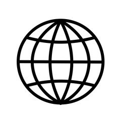 World icon - globe - vector icon
