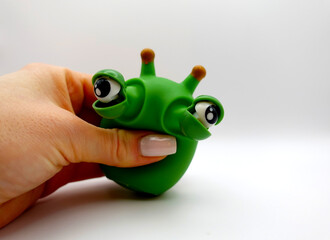 Eye Popping Stress Toy, Green Fidget Spinner