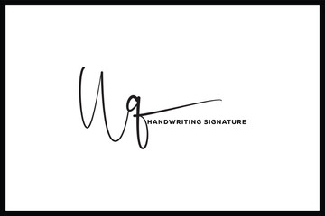 WQ initials Handwriting signature logo. WQ Hand drawn Calligraphy lettering Vector. WQ letter real estate, beauty, photography letter logo design.