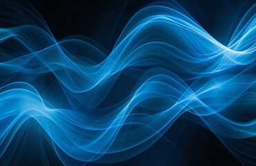 Blue Wave Background - Textual Abstract Elegance

