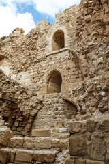 Exterior of Kerak castle in Al-Karak, Jordan, Middle East