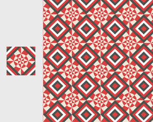 Seamless Geometric Pattern Design. Vector illustration