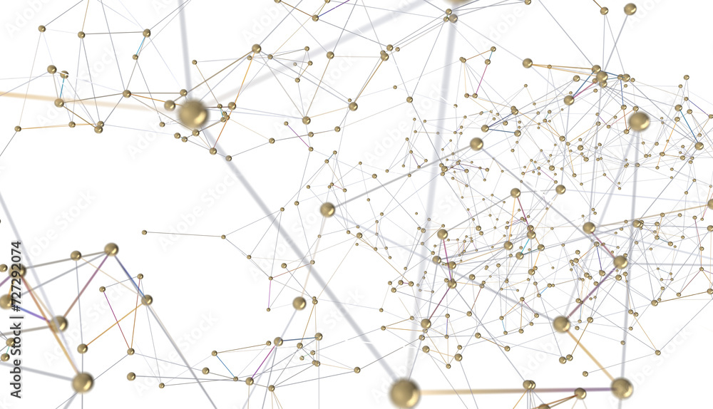 Poster Big data and artificial intelligence concept. Machine learning and cyber mind domination